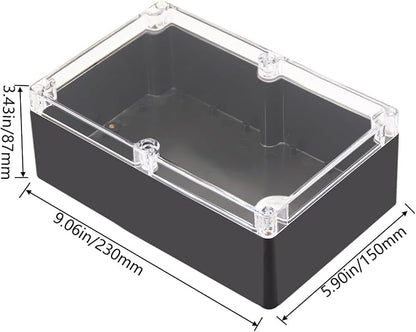 Project Box IP65 Waterproof Junction Box ABS Plastic Black Electrical Boxes DIY - Image 2