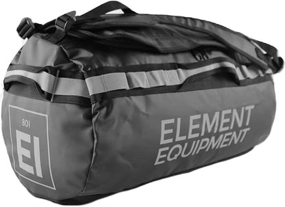 Element Equipment Trailhead Duffel Bag Shoulder Straps Waterproof Black/Grey by ElementEquipment