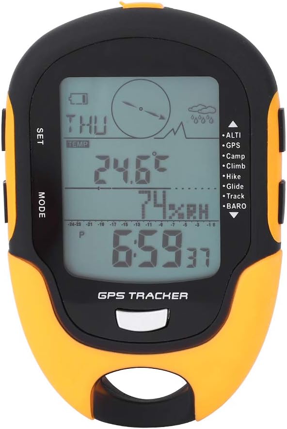 Multifunction Digital Altimeter, Waterproof Handheld GPS Navigator Tracker by Ayayu