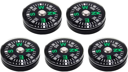 5 Pack Mini Pocket Compass 25mm – Survival Button Compass - Image 4