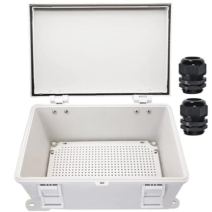 Zulkit Junction Box ABS Plastic Waterproof IP65 Electrical Boxes Hinged Shell by Zulkit
