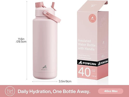 POWCAN 40 oz Insulated Water Bottle - Image 5