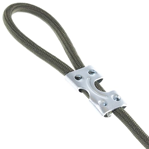 Rope & Cord Metal Clips for Rope, String – Heavy Duty Zinc Plated Double Rope - Image 3