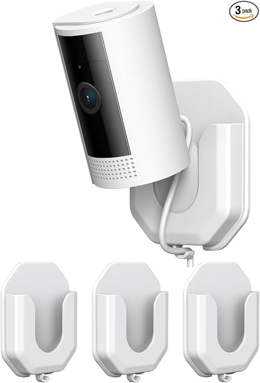 3 Pack Ring Indoor Camera No Drill No Screws Wall Mount Bracket Compatible by ZHANDEYUA