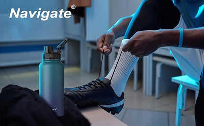 Navigate 32 oz Insulated Stainless Steel Sports Water Bottle - Image 2