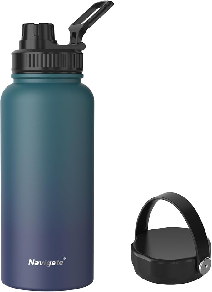 Navigate 32 oz Insulated Stainless Steel Sports Water Bottle by Navigate