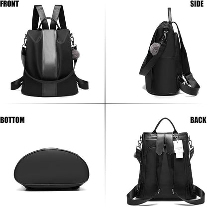 PINCNEL Women Backpack Purse Waterproof Nylon Anti-theft Rucksack Lightweight - Image 4