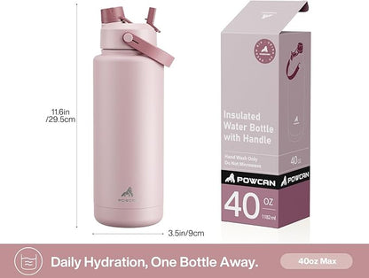POWCAN 40 oz Insulated Water Bottle - Image 5