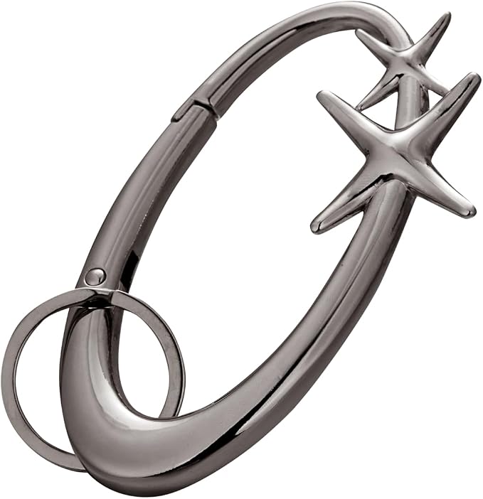 Y2K Cute Star Carabiner Keychain Cool Belt Loop Clip Starlight Heavy Duty - Image 2
