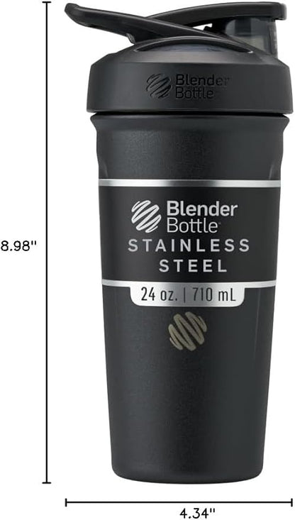 BlenderBottle Strada Shaker Cup Insulated Stainless Steel Water Bottle - Image 7