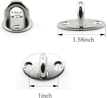 heyous 2 Set M6 Suspension Ceiling Wall Mount U Hook Anchor Hanger Stainless - Image 4