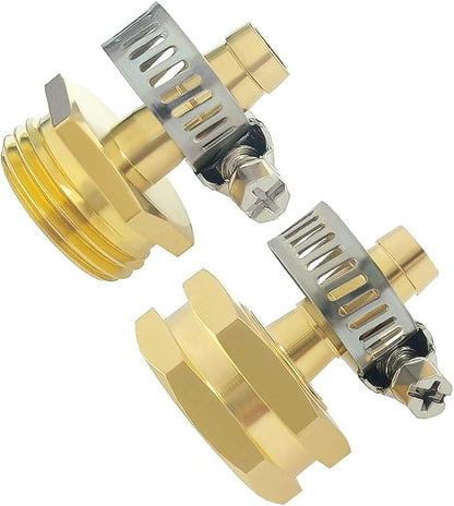 Hooshing 1/4" Garden Hose Repair Kit Male and Female Brass Hose Mender End - Image 5