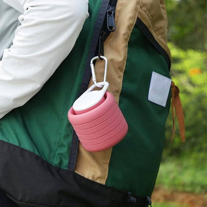 Collapsible Silicone Water Bottle, 600ml Portable Foldable Sports Bottle - Image 3