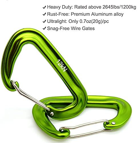 12kN 3.2"x2" Heavy-Duty Carabiner Clips - Image 2