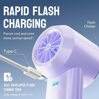 MUXNW Mini Turbo Jet Fan: Portable Small Pocket Handheld Personal Rechargeable - Image 7