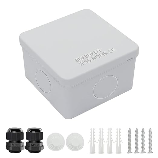 LeMotech Junction Box, Electrical Box IP65 Water Resistant Dustproof ABS by LeMotech