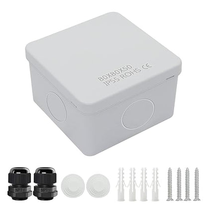 LeMotech Junction Box, Electrical Box IP65 Water Resistant Dustproof ABS by LeMotech