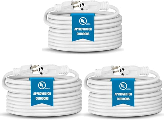 Heavy Duty Extension Cord/Wire Power Cable, Indoor/Outdoor, Single Outlet by BindMaster