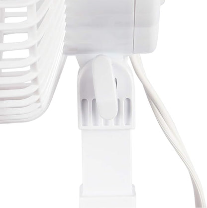 Hurricane Classic 6 Inch Clip Fan, 2 Speed Portable Desk Table Fan - Image 7