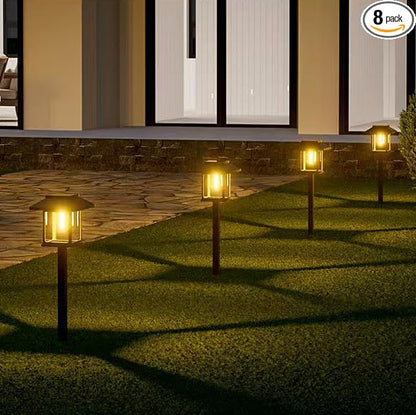 Albelt Solar Pathyway Lights Outdoor, 8 Pack Waterproof Solar Garden Lights by Albelt