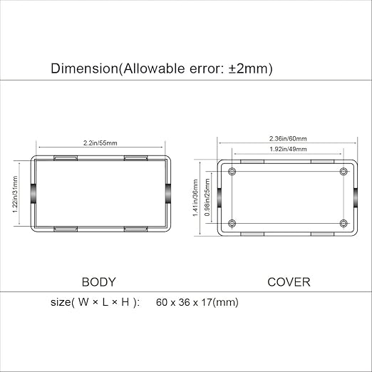 LeMotech Project Box 10 Pieces ABS Plastic Electrical Project Case Small - Image 7