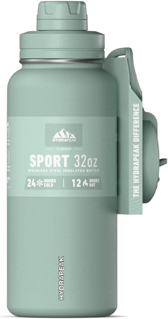 Hydrapeak 32oz Sport Insulated Water Bottle by HYDRAPEAK