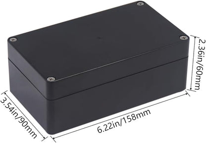 2 Pack Project Box IP65 Waterproof Junction Box ABS Plastic Black Electrical - Image 2