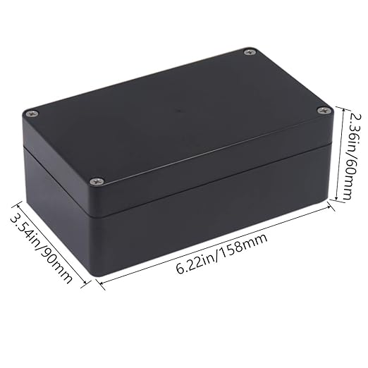 Project Box IP65 Waterproof Junction Box ABS Plastic Black Electrical Boxes DIY - Image 2