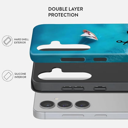 Compatible for Samsung Galaxy S24 FE 5G Case, Dual Layer Heavy Duty 2 in 1 - Image 2