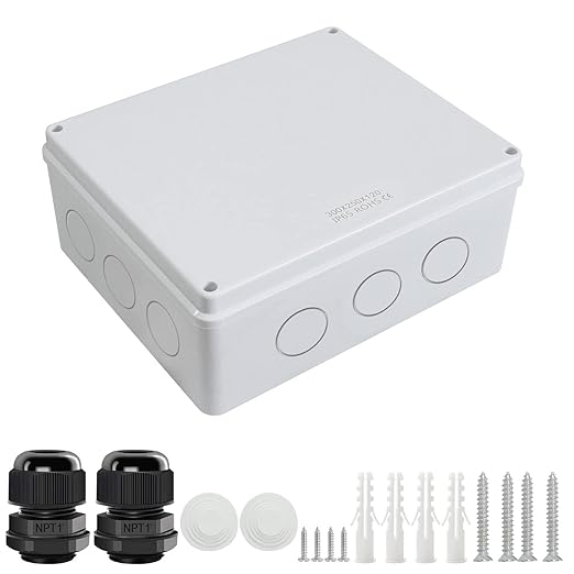 LeMotech Junction Box, Electrical Box IP65 Water Resistant Dustproof ABS by LeMotech