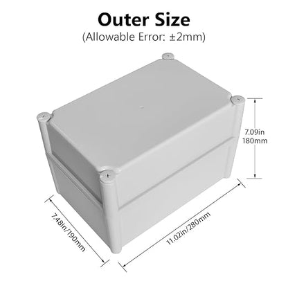 LeMotech IP67 Waterproof Junction Box ABS Plastic Project Box Dustproof - Image 2