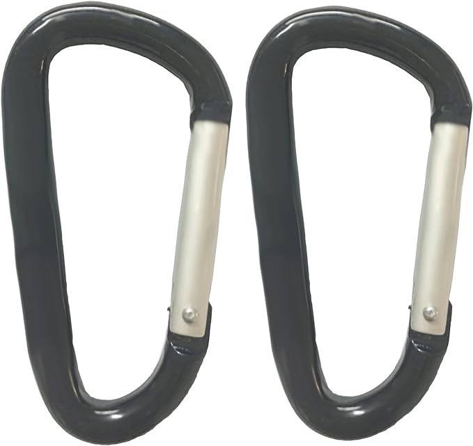 LESHIRY Large Carabiners Keychain 3" Aluminum D Shape Premium Durable D-Ring by LESHIRY