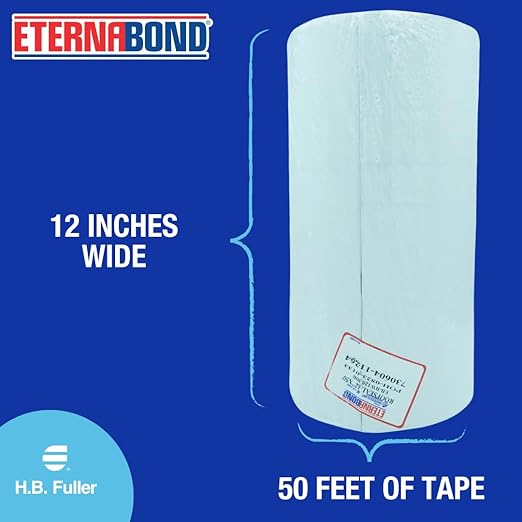 EternaBond RoofSeal White 12" x50' MicroSealant UV Stable RV Roof Seal Repair - Image 4