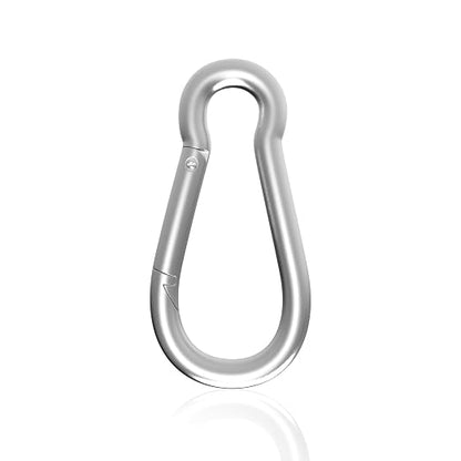 Carabiner, Heavy Duty Galvanized Steel Spring Snap Hook Carabiner Clips by High-PQ