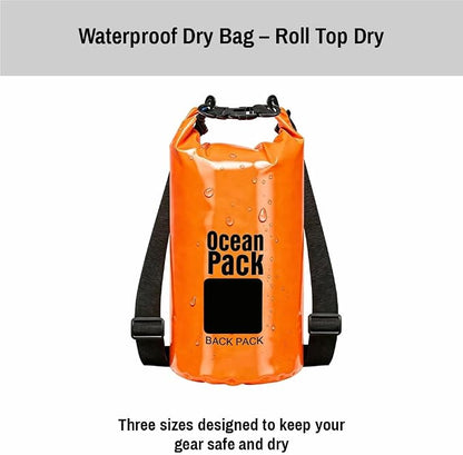 Waterproof Dry Bag Backpack Set of 3 – PVC Roll Top Waterproof Bags - Image 2