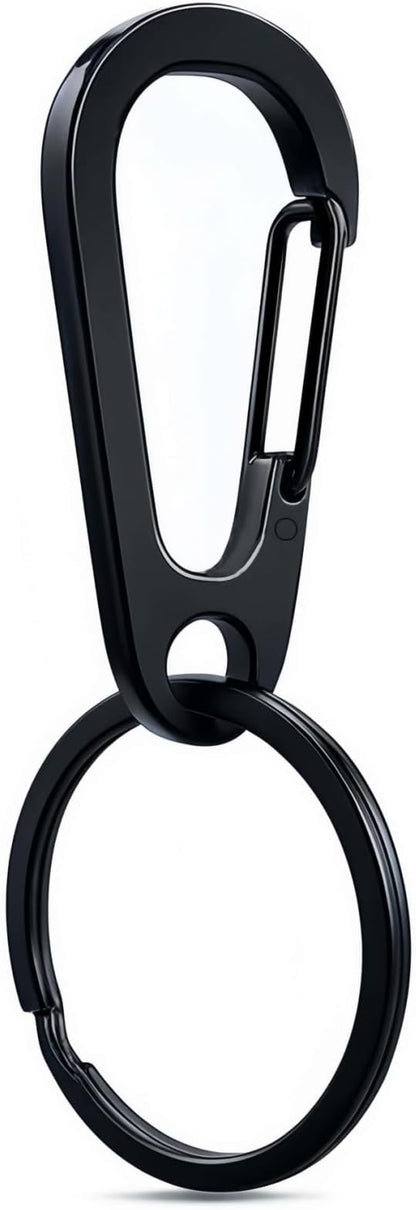 Stainless Steel Carabiner Keychain, Quick Release Heavy Duty Key Clip by Unknown