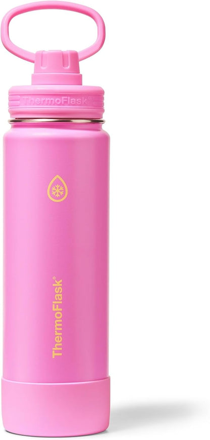 ThermoFlask 24 oz Double Wall Vacuum Insulated Stainless Steel Water Bottle by ThermoFlask
