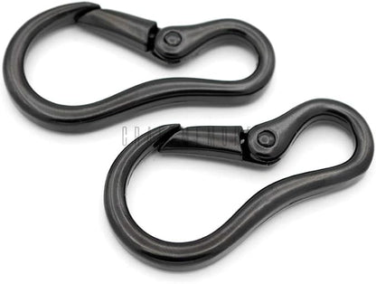 CRAFTMEMORE 2pcs 2 Inches Carabiner Spring Snap Hook Paracord Camping Keychain - Image 3