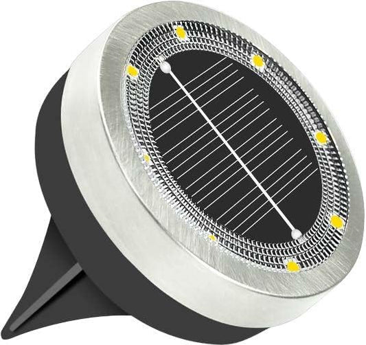 Solar Ground Lights Outdoor, 1 Pack Solar Lights Outdoor Waterproof, Mini Flat by Unknown