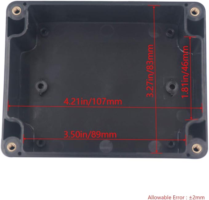 Project Box IP65 Waterproof Junction Box ABS Plastic Black Electrical Boxes DIY - Image 3