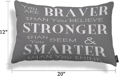 EKOBLA Decorative Pillow Cushion Covers Inspirational Life Quotes You are - Image 4