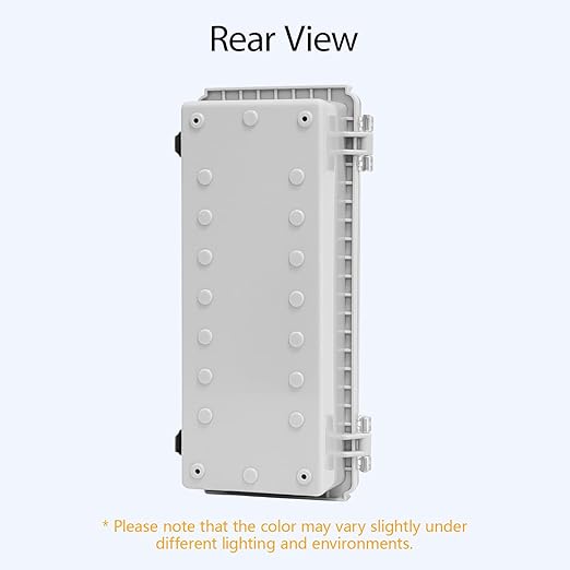 LeMotech Electrical Box, IP67 Waterproof Hinged Clear Cover Stainless Steel - Image 6