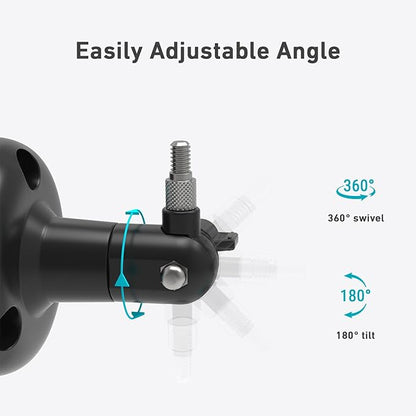 Holicfun 360° Adjustable Indoor/Outdoor Security Camera Wall Mount - Image 3