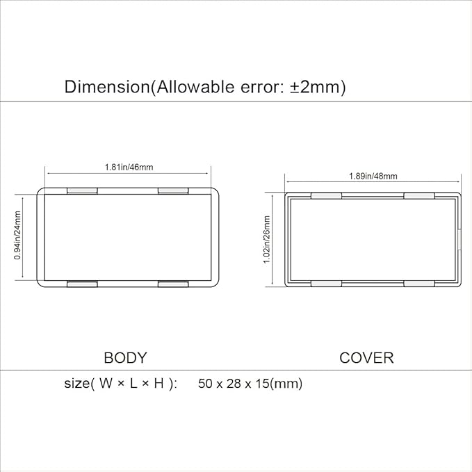 LeMotech Project Box 10 Pieces ABS Plastic Electrical Project Case Small - Image 7