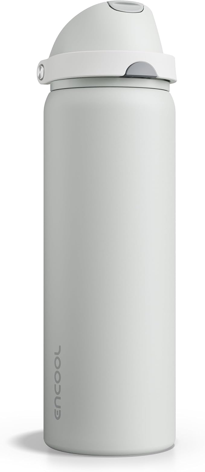Insulated Water Bottle with Straw by ENCOOL