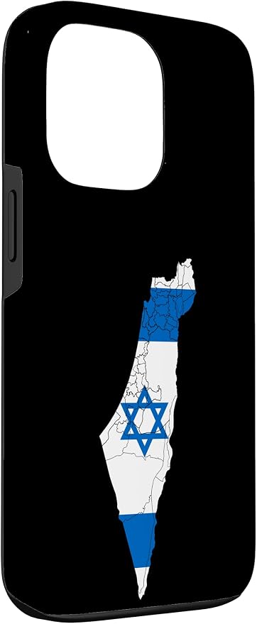 Israel National Flag Distressed Map Case - Image 3