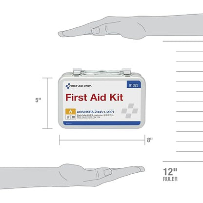 First Aid Only 91323 ANSI A 2021 and OSHA Compliant First Aid Kit, 10-Person - Image 7