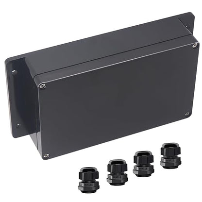 Junction Box IP65 Waterproof ABS Plastic Electrical Project Case Power Junction by Otdorpatio