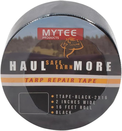 Mytee Products 8.8 oz Waterproof Black Vinyl Tarp Repair Tape 2 Inch x 16 FT - Image 7