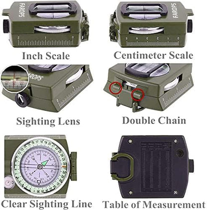 Military Lensatic Sighting Compass Survival - Image 7